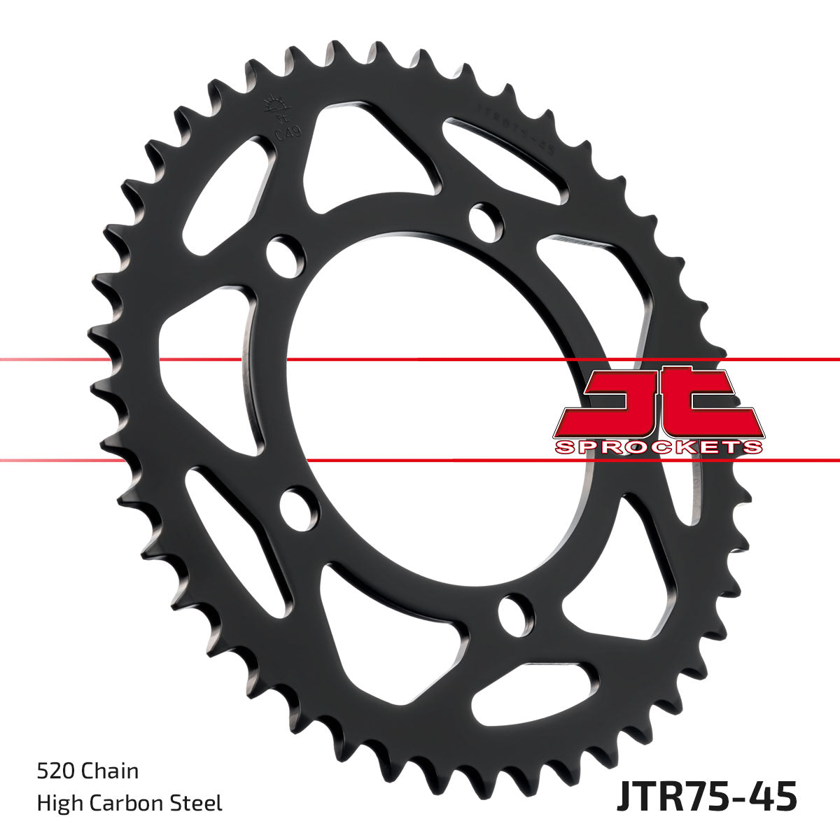 REAR SPROCKET STEEL JTR75.45, BMW 520 Chain Conversion