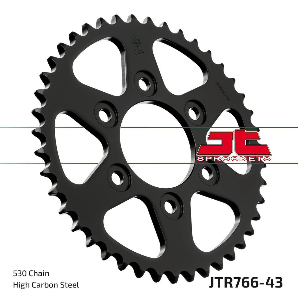 REAR SPROCKET JTR766.43 STEEL, ROAD