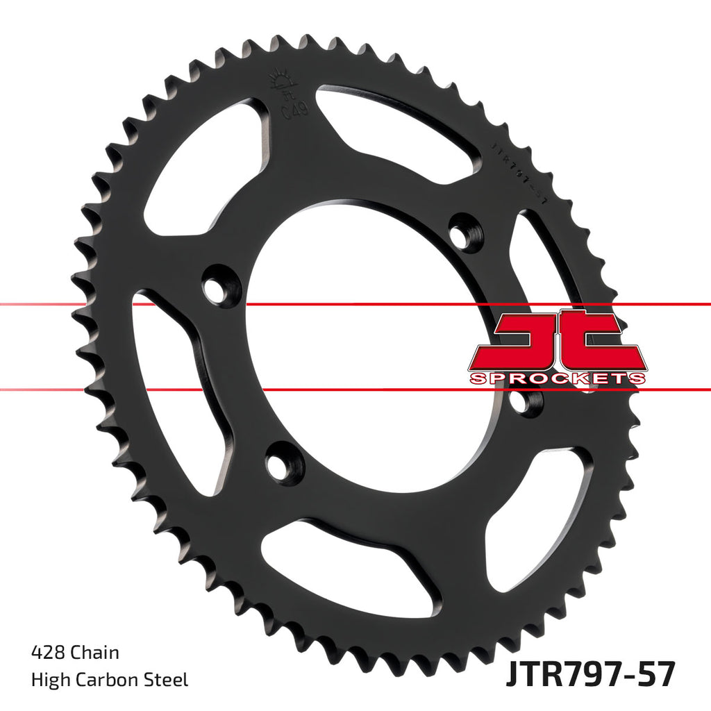 REAR SPROCKET JTR797.57 JT 428, STEEL 797-57