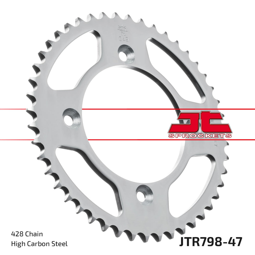 REAR SPROCKET STEEL JTR798.47 BLACK JTR798.47, SR798-47