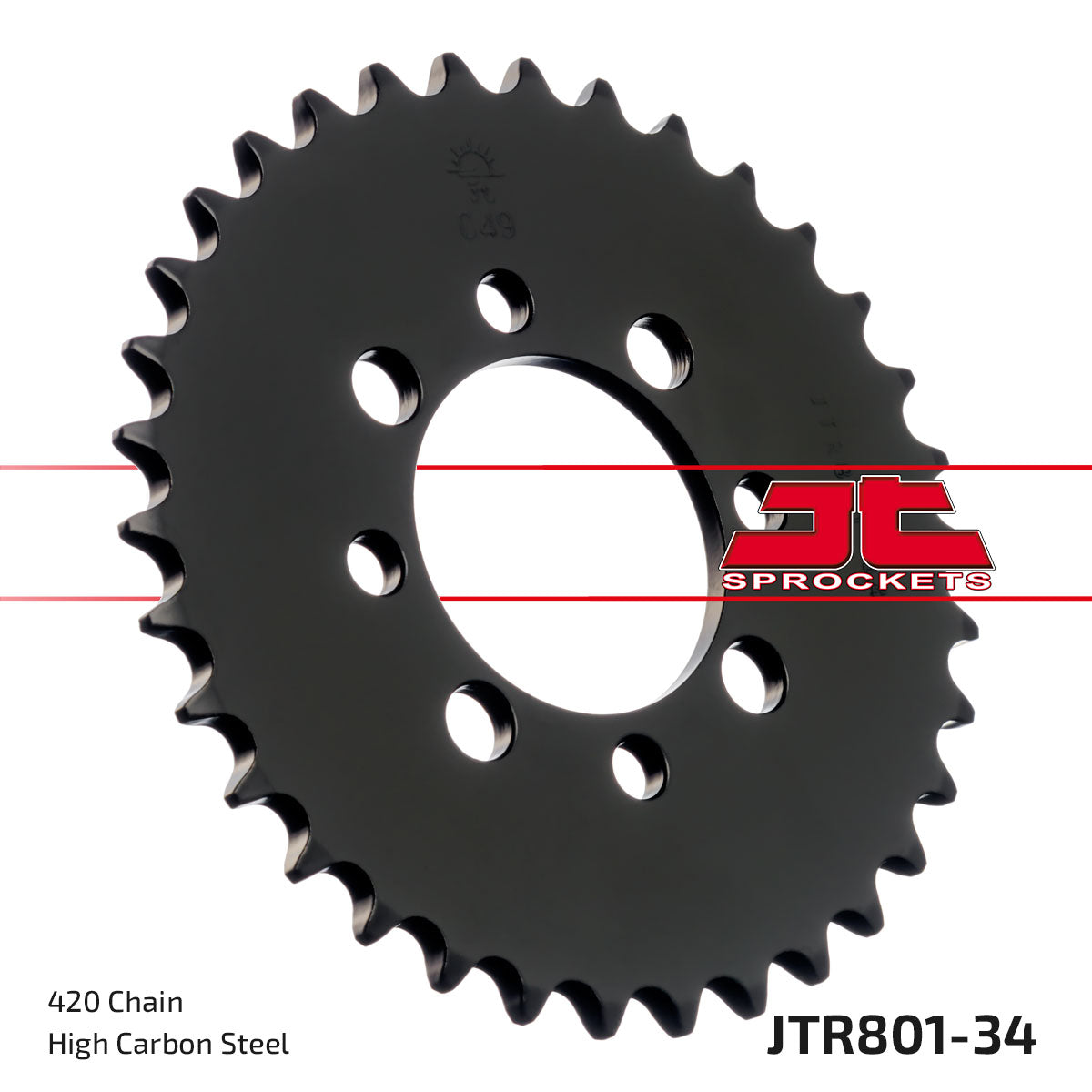 REAR SPROCKET JTR801.34 JT 420 BLACK