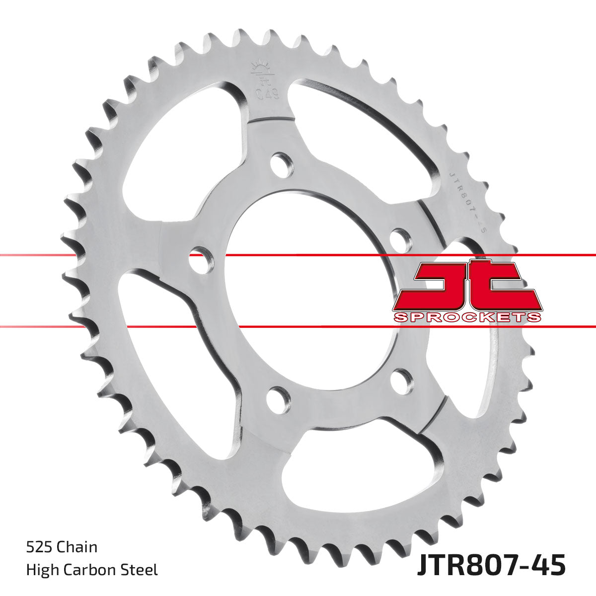REAR SPROCKET STEEL JTR807.45