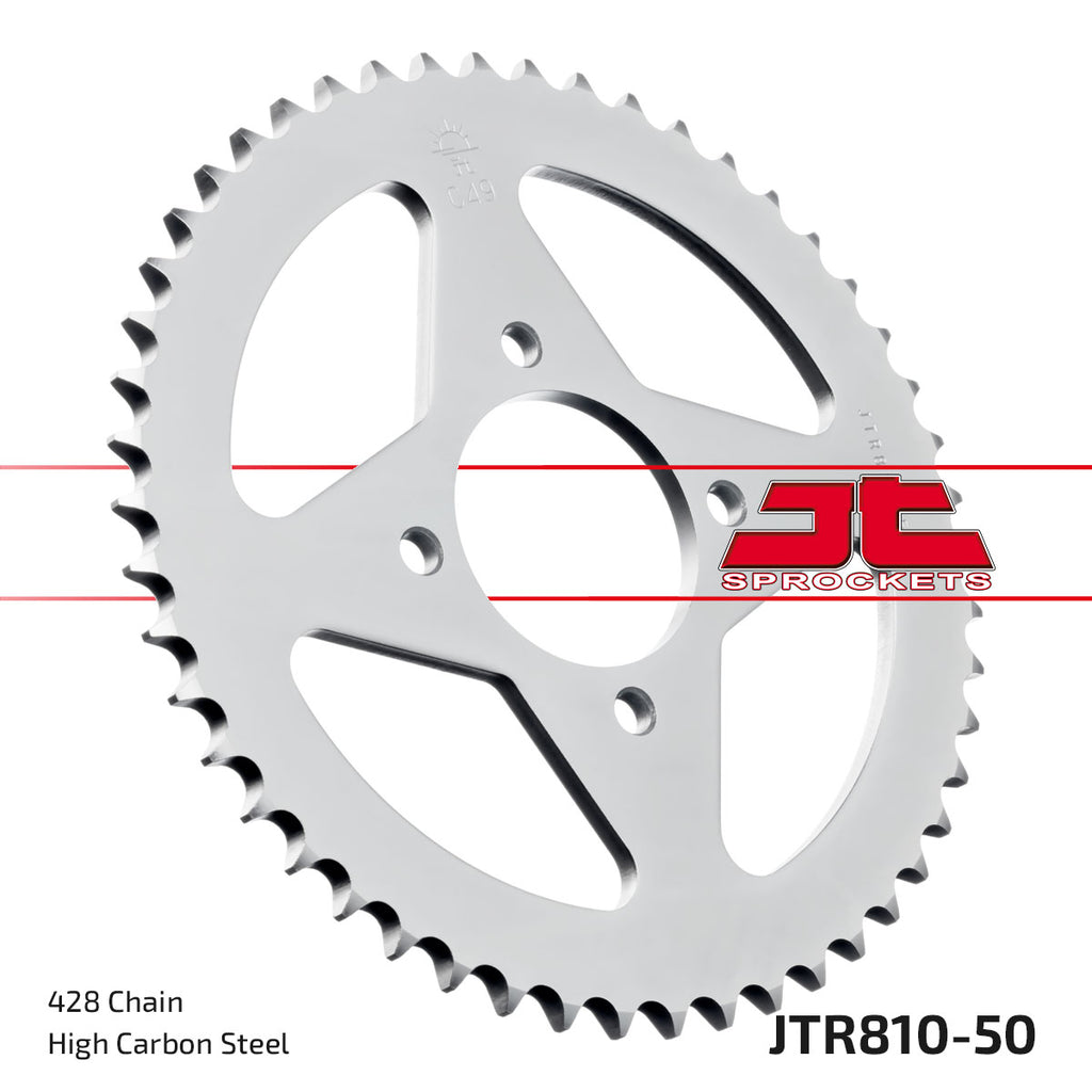 REAR SPROCKET JTR810.50 JT 428 SILVER RV125 1973-1983