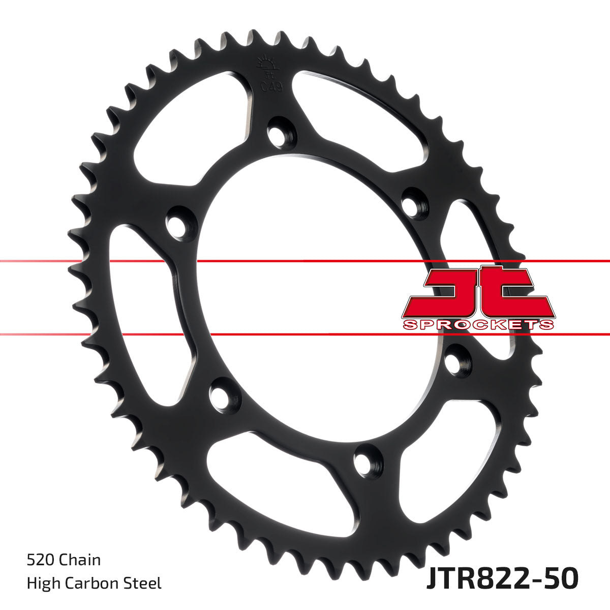 REAR SPROCKET STEEL JTR822.50 BLACK
