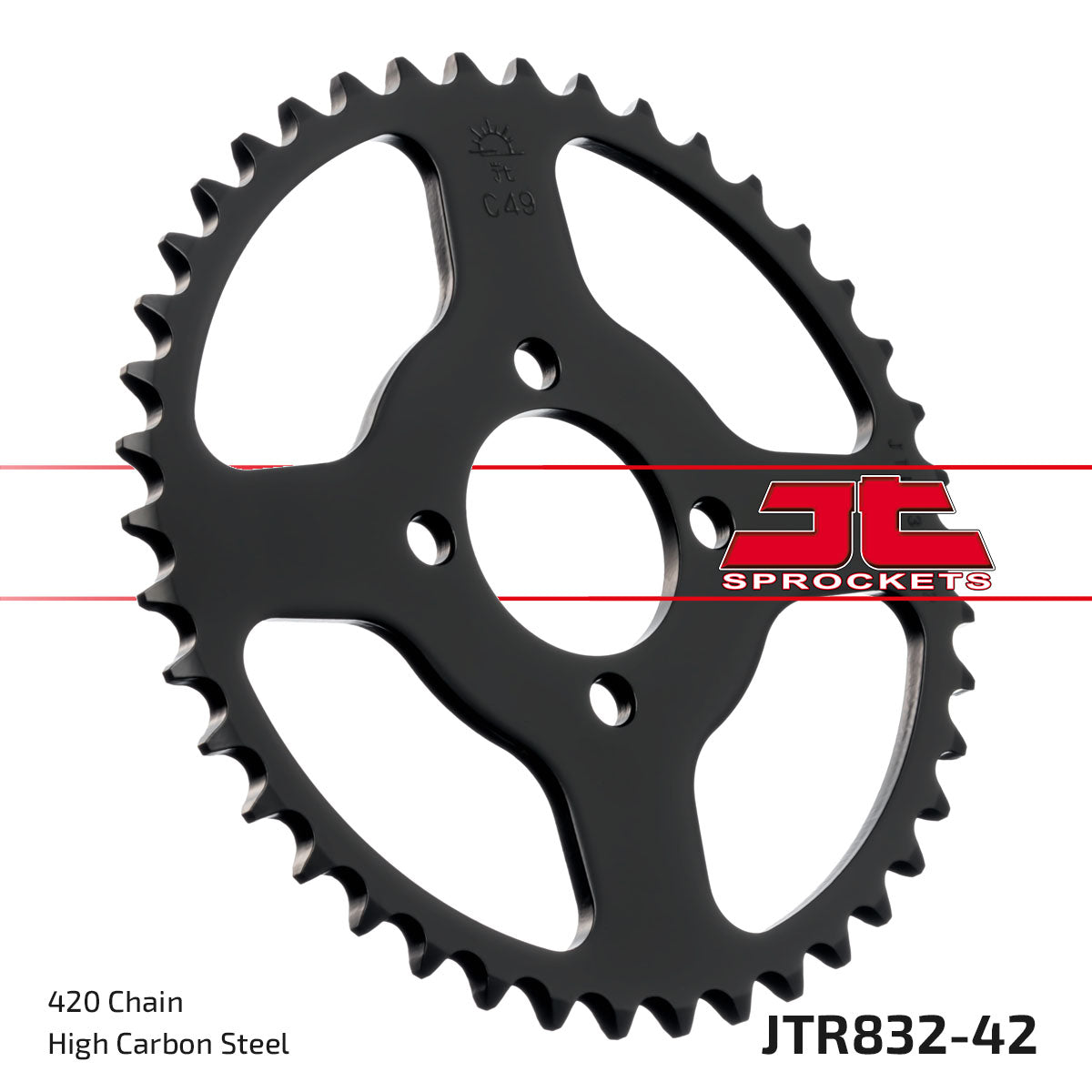 REAR SPROCKET JTR832.42 STEEL