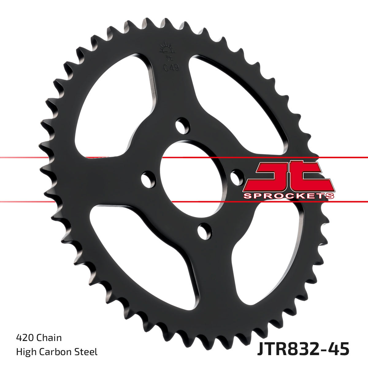REAR SPROCKET JTR832.45 STEEL