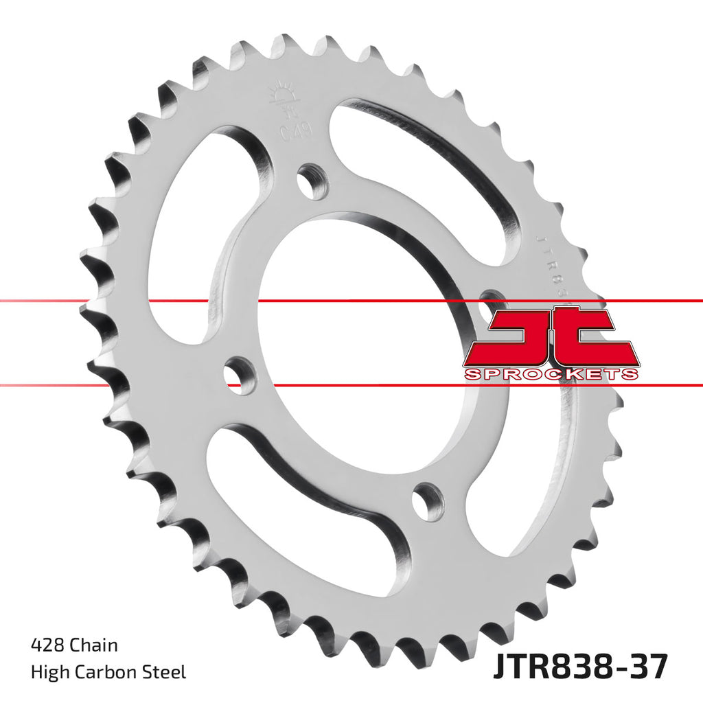 REAR SPROCKET JTR838.37 STEEL, HONDA ROAD
