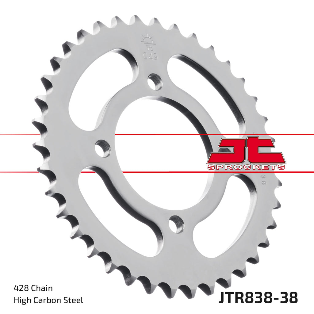 REAR SPROCKET JTR838.38 STEEL, HONDA ROAD