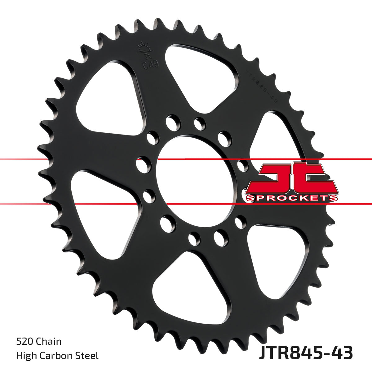 REAR SPROCKET JTR845.43 STEEL