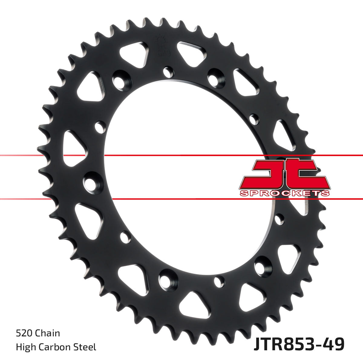 REAR SPROCKET STEEL JTR853.49 BLACK JTR853.49 BLACK