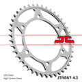 REAR SPROCKET JTR867.43 STEEL, HONDA ROAD