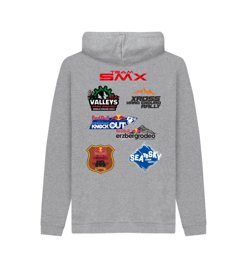 Light Heather Printed Hoody Back