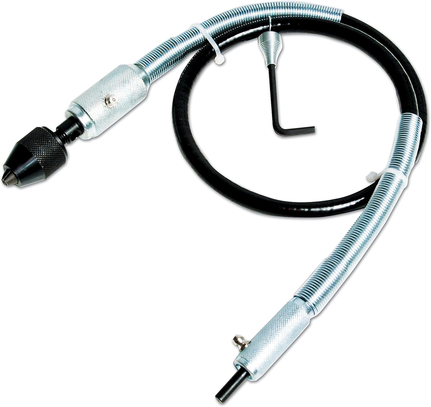 FLEXIBLE DRILL SHAFT 1200mm 6mm CHUCK 1/4 DRIVE - TOOLZONE KDPDR190