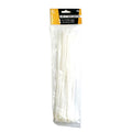 CABLE ZIP TIES 40PC 12 WHITE 4.8mm WIDE NYLON 40 - TOOLZONE KDPEL126