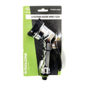 WATER SPRAY GUN 6 PATTERN CHROME HEAVY DUTY - TOOLZONE KDPGD166