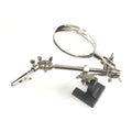 HELPING HANDS WITH MAGNIFIER 3.5 SWIVEL ARM ALLIGATOR CLIPS CAST IRON BASE - TOOLZONE KDPHB237