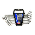 RING SPANNER SET 6PC 6x7mm TO 16x17mm DROP FORGED CHROME PLATED - TOOLZONE KDPSP023