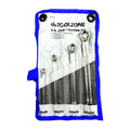 DOUBLE END RING SPANNER SET 4pc STAR CHROME VANADIUM FULLY POLISHED - TOOLZONE KDPSP135