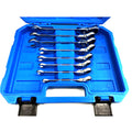 FLEXI RATCHET SPANNER SET 8pc AF CHROME VANADIUM POLISHED FINISH WITH CASE - TOOLZONE KDPSP153