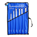 LONG RING SPANNER SET 7pc 8-24mm 50BV30 STEEL IN POUCH - TOOLZONE KDPSP171