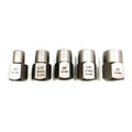 SHALLOW BOLT EXTRACTOR SET 5 PIECES 3/8 DRIVE 6mm-12.7mm CHROME MOLYBDENUM - TOOLZONE KDPSS288