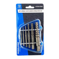 SPIRAL FLUTE SCREW EXTRACTOR SET 6 PIECES M3-M25 CHROME MOLYBDENUM - TOOLZONE KDPSS289