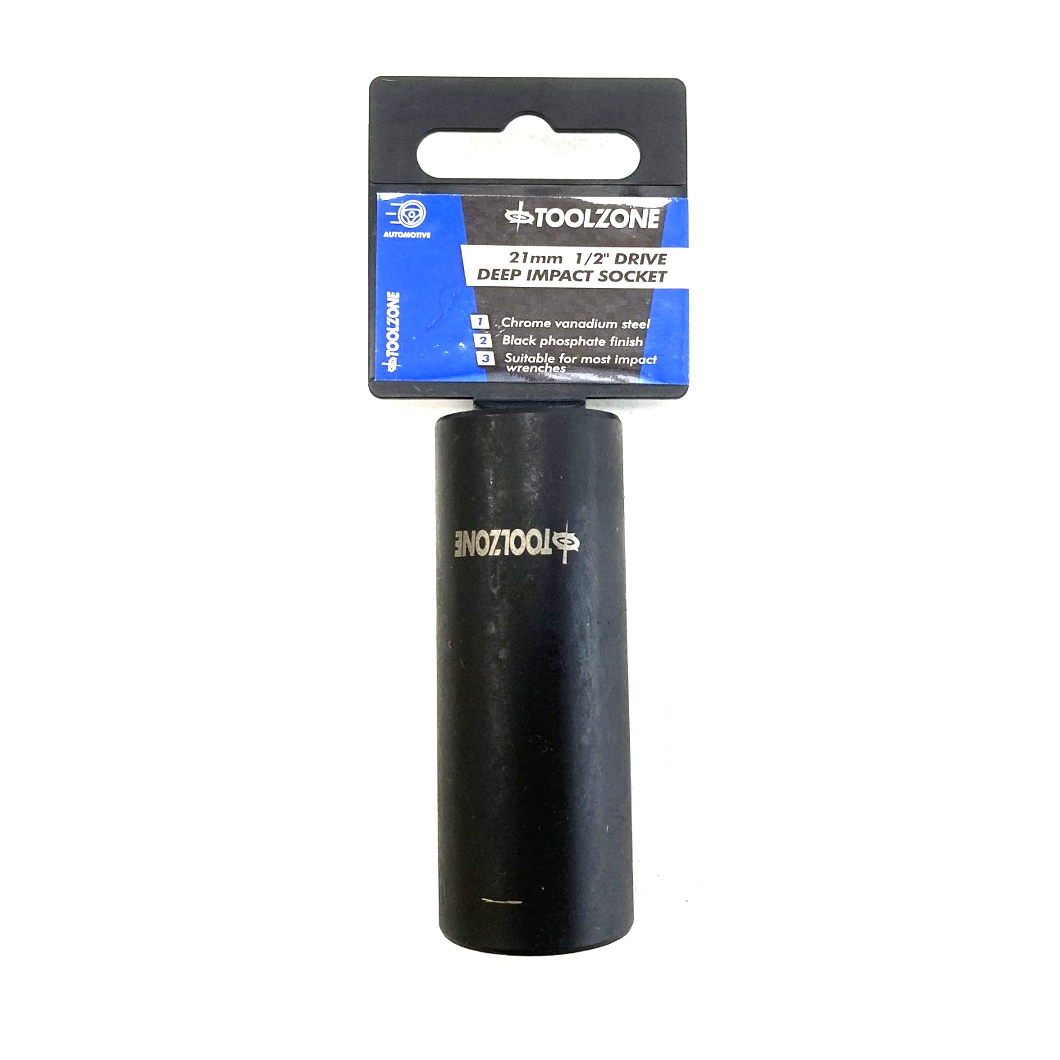 DEEP IMPACT SOCKET 21mm 1/2 DRIVE CRV - TOOLZONE KDPSS321