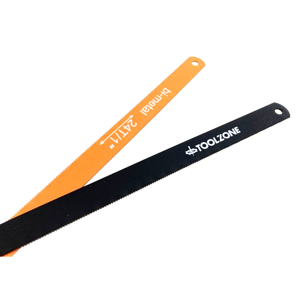 HACKSAW BLADES 12 24 TPI HSS BIMETAL 2 PIECES - TOOLZONE KDPSW115