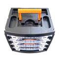ORGANISER SET 4 TRAY POLY WITH REMOVABLE INNER COMPARTMENTS - TOOLZONE KDPTB098