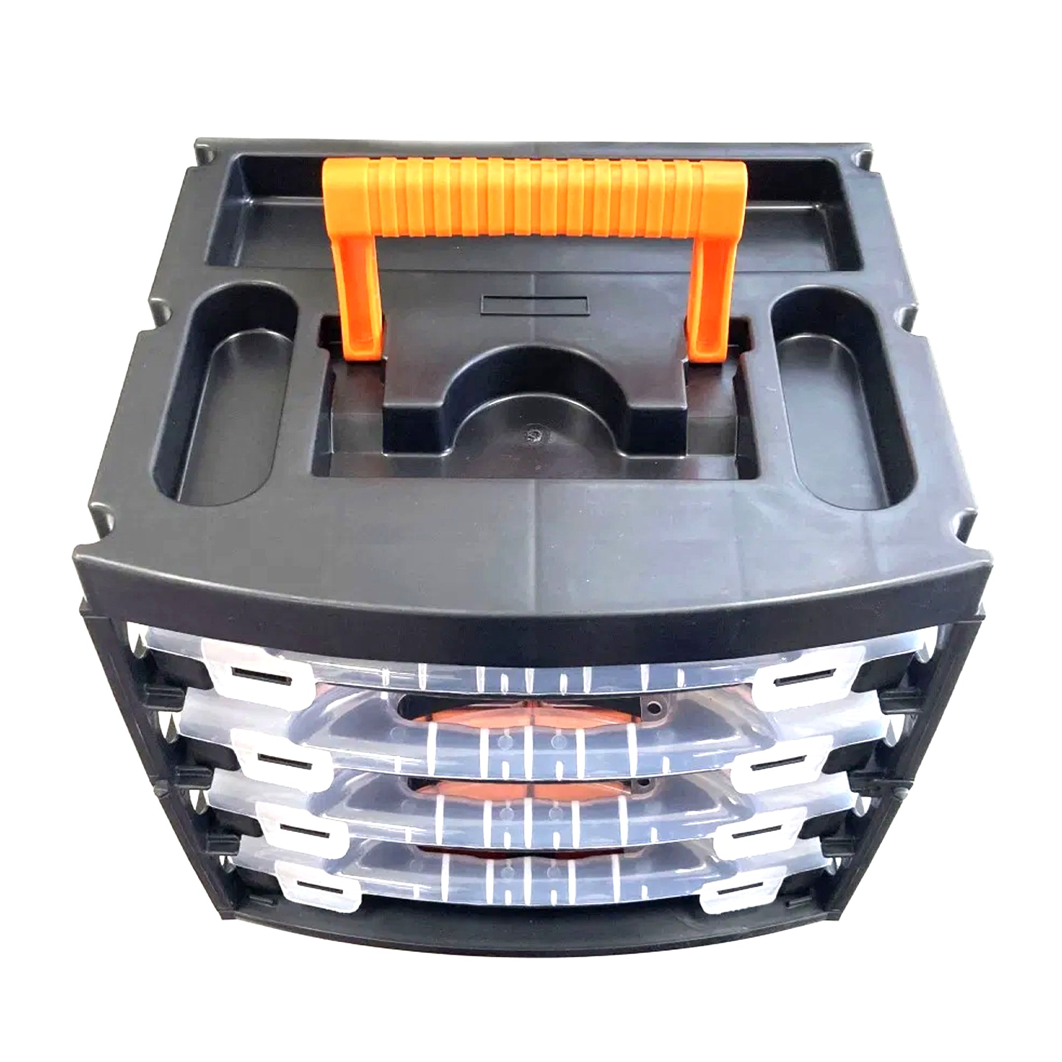 ORGANISER SET 4 TRAY POLY WITH REMOVABLE INNER COMPARTMENTS - TOOLZONE KDPTB098