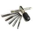 TAP WRENCH SET 6 PIECE WITH METRIC TAPS M6-M12 ALLOY STEEL - TOOLZONE KDPTP108