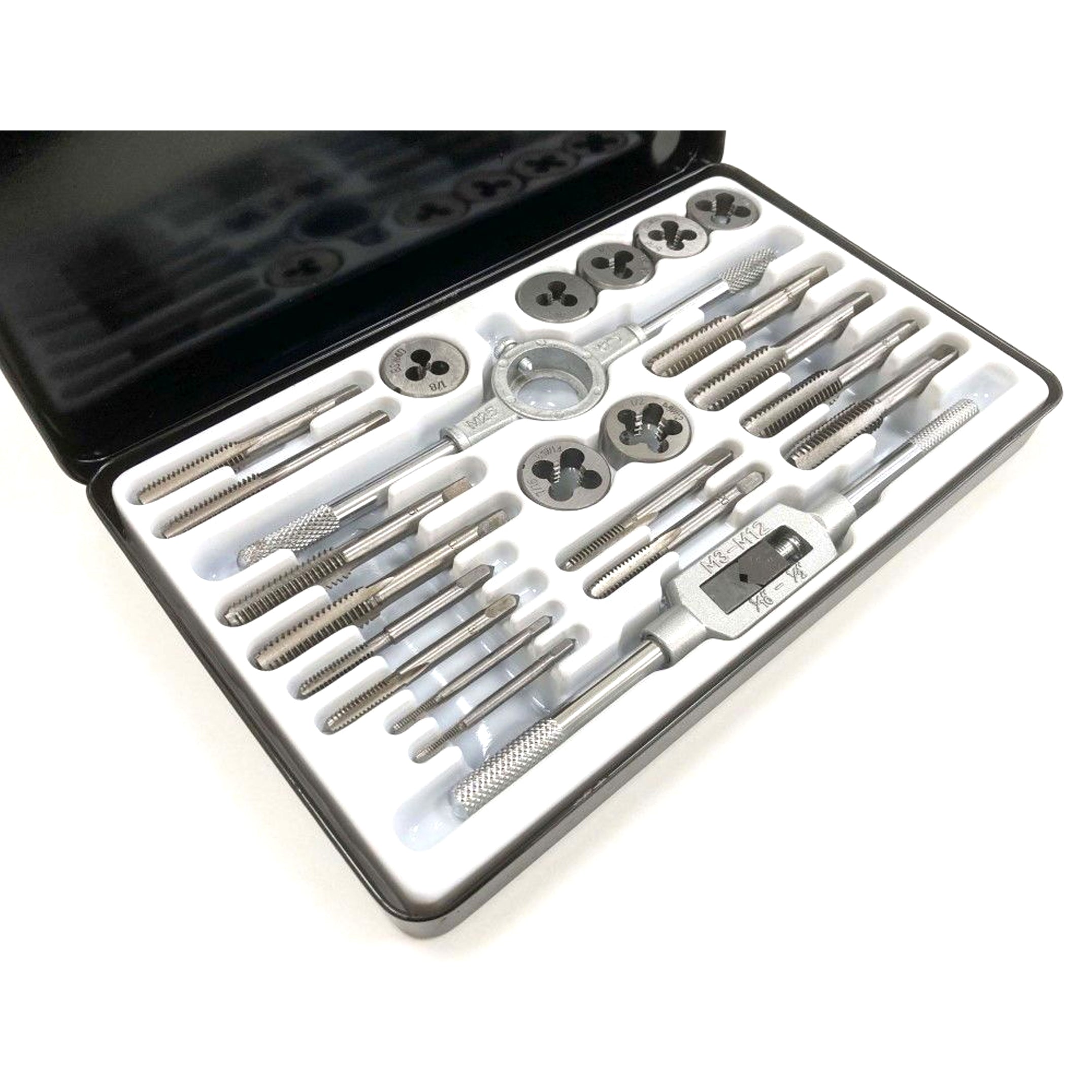 TAP AND DIE SET WHITWORTH 23 PIECE ALLOY STEEL 1/8-1/2 bsw - TOOLZONE KDPTP126