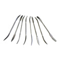 RIFFLER WOOD RASP SET 8PC 8 DOUBLE ENDED VARIOUS SHAPES WITH POUCH - TOOLZONE KDPWW098