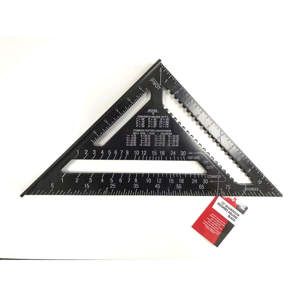 ROOFERS SQUARE ALUMINIUM 12 BLACK - TOOLZONE KDPWW206