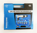 ANGLE AIR DIE GRINDER 15 PIECES 1/4 CHUCK - TOOLZONE KDPAT020