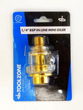 MINI IN LINE OILER 1/4 bsp FOR AIR TOOLS INCLUDES CONDENSATION VALVE - TOOLZONE KDPAT096