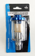 IN LINE MOISTURE TRAP 1/4 bsp INCLUDES CONDENSATION VALVE CLEAR FILTER BOWL - TOOLZONE KDPAT097