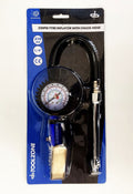 TYRE INFLATOR WITH CHUCK HOSE 220psi 1/4 AIR INLET 310mm HOSE - TOOLZONE KDPAU361