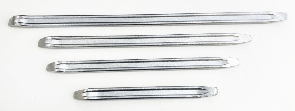 TYRE LEVER SET 4pc 12 16 18 24 WITH TETRON POUCH - TOOLZONE KDPAU373