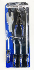 AUTO UPHOLSTERY TOOL SET 6pc WITH REMOVERS AND TRIM CLIP PLIER - TOOLZONE KDPAU380