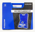 BRAKE PIPE FLARING TOOL KIT 9pc WITH 7 DIES 3/16 TO 5/8 - TOOLZONE KDPAU383