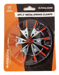 SPRING CLAMP SET 6PC 2 METAL PVC COATED - TOOLZONE KDPCL007