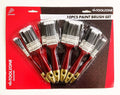 PAINT BRUSH SET 10PC NYLON BRISTLE ASSORTED SIZES - TOOLZONE KDPDC143