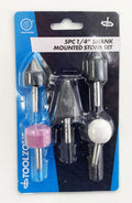 MOUNTED STONE SET 5PC 1/4 SHANK ALUMINIUM OXIDE - TOOLZONE KDPDR183