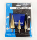 HSS STEP DRILL SET 3PC 4-32mm TITANIUM COATED - TOOLZONE KDPDR387