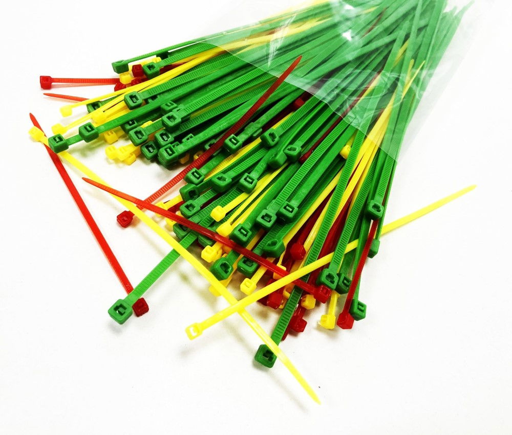 CABLE ZIP TIES ASSORTED 150PC 2.5mm x 100mm 2.5mm x 150mm 3.6mm x 200mm - TOOLZONE KDPEL077
