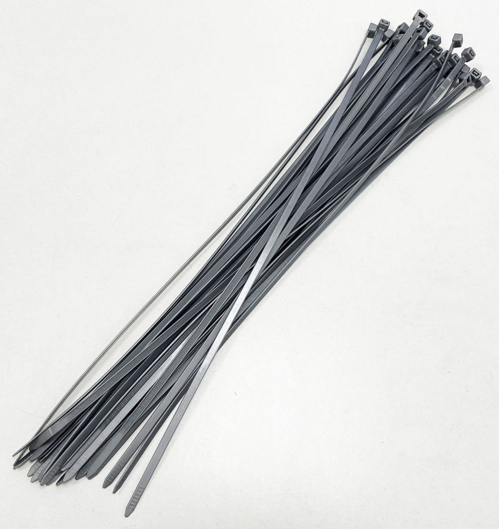 CABLE ZIP TIES 30PC 15 SILVER 4.0mm WIDE - TOOLZONE KDPEL104