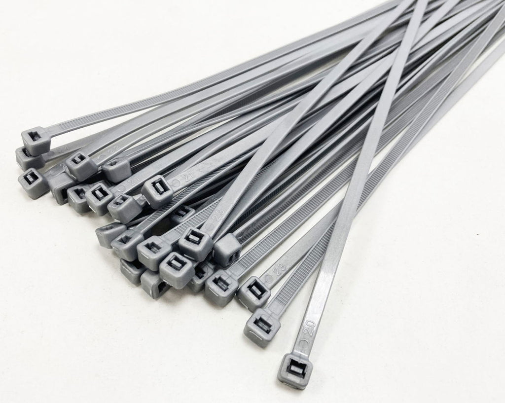 CABLE ZIP TIES 30PC 15 SILVER 4.0mm WIDE - TOOLZONE KDPEL104