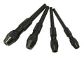 PIN VICE SET 4 PIECE 0-4.8mm BLACK OXIDE COATED - TOOLZONE KDPHB216