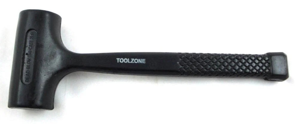 DEADBLOW HAMMER 2lb PLASTIC COATED STEEL - TOOLZONE KDPHM084